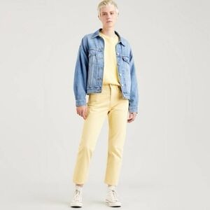 Levi's Middy Straight Yellow Jeans